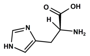Struktur von Histidin.