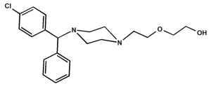 Struktur von Hydroxyzin.