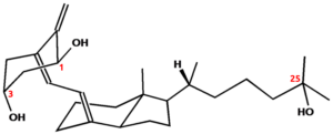 Calcitriol ist die aktive Form von Vitamin D.